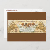  Baby zeep AD Briefkaart (Voorkant / Achterkant)