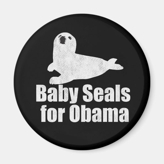 Baby zegels voor Obama Magneet (Voorkant)