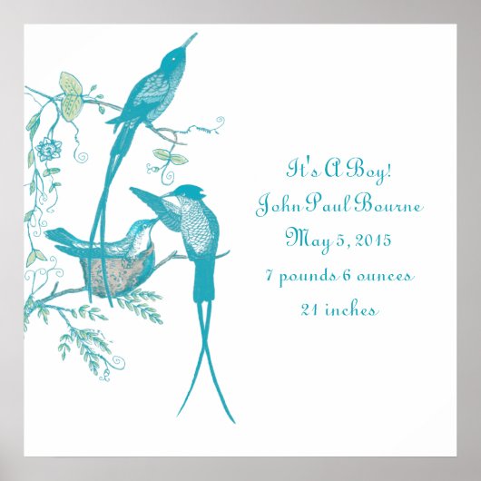 Baby zegt dat het een jongen is! Nieuwe babyaankon Poster (Voorkant)