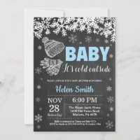 Baby zijn Koud Buiten het Baby shower van de Winte