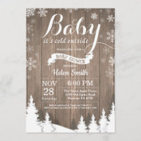 Baby zijn Koud Buiten Rustic Winter Baby shower