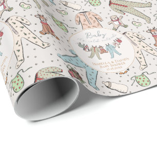 Baby zijn koude Baby shower buiten de winter Cadeaupapier