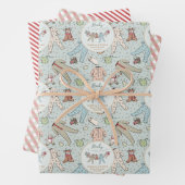 Baby zijn koude Baby shower buiten de winter Inpakpapier Vel (In situ)