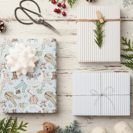 Baby zijn koude Baby shower buiten de winter Inpakpapier Vel