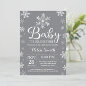 Baby zijn koude Baby shower buiten de winter Kaart (Staand voorkant)