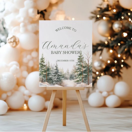 Baby zijn Koude buiten het Welkomstteken van het B Poster