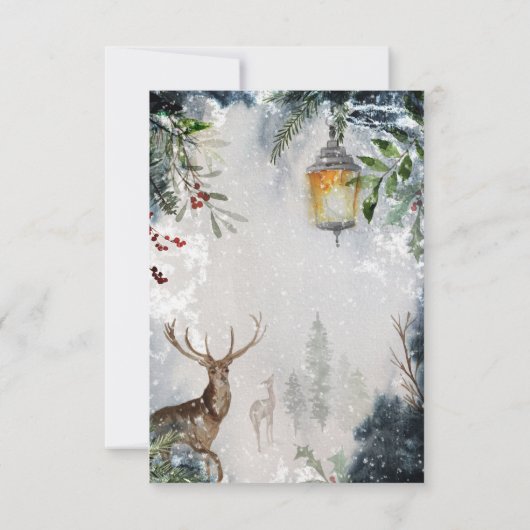 Baby zijn koude buitenste baby shower bedankt je k kaart (Achterkant)