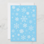 Baby zijn koude buitenste Baby shower blauw Kaart (Achterkant)