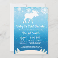 Baby zijn koude buitenste Baby shower Winter Moose