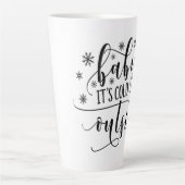 Baby zijn koude Mok buiten de kerstwinter (Voorkant)