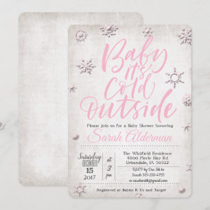 Baby zijn Koude Uitnodiging van het Baby shower Bu