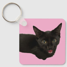 Baby Zina – Zwarte Kat Cute Sleutelhanger