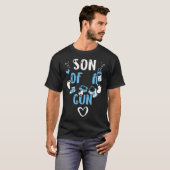 Baby Zoon van een Pistool Baby Boy Gezegden T-shirt (Voorkant volledig)