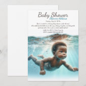Baby Zwemmen onder water Dreams Baby shower Kaart (Voorkant / Achterkant)