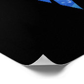 Babybeer en moeder maan silhouet onder de sterren poster (Hoek)