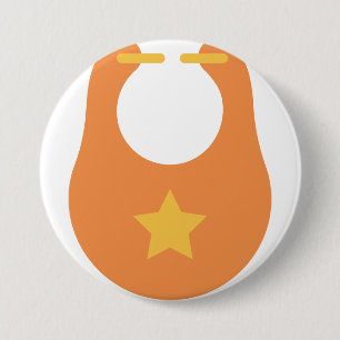 babybib ronde button 7,6 cm