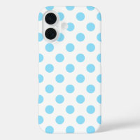 Babyblauw en witte haarvlekken Hoesje-Mate iPhone