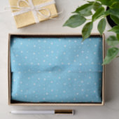  babyblauw en witte sterren tissuepapier (Geschenk)