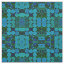 Babyblauwe cirkels 369 Abstracte verbinding Stof