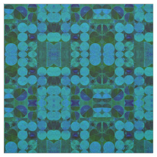 Babyblauwe cirkels 369 Abstracte verbinding Stof