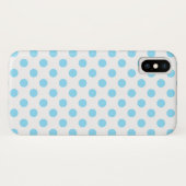 Babyblauwe en witte haarvlekken Case-Mate iPhone case (Achterkant (horizontaal))