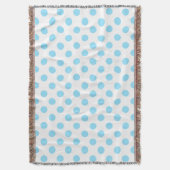 Babyblauwe en witte haarvlekken deken (Voorkant Verticaal)