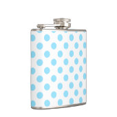 Babyblauwe en witte haarvlekken heupfles (Rechts)