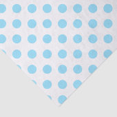 Babyblauwe en witte haarvlekken tissuepapier (Detail)