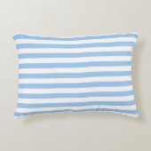 Babyblauwe strepen accent kussen (Voorkant)