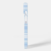 Babyblauwe strepen Case-Mate iPhone case (Achterkant / Links)