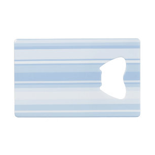 Babyblauwe strepen kredietkaart flessenopener