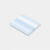 Babyblauwe strepen post-it® notes (Schuin)