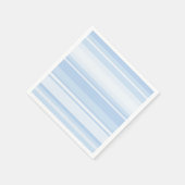 Babyblauwe strepen servet (Hoek)