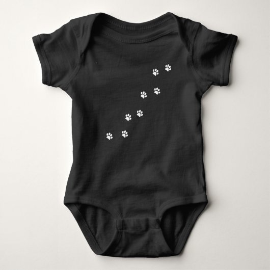 Babybody met pootafdrukken romper (Voorkant)