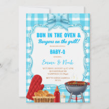 Babyborrel met BBQ-thema: 'Bun in de Oven & Burger