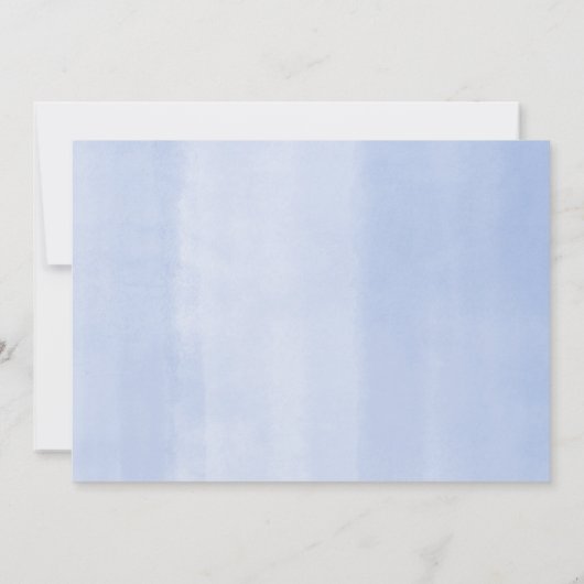 Babyboy-verjaardagsfeest cadeau per post blauw wit kaart (Achterkant)