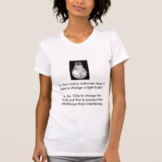 babybulb, Q: Hoeveel widwivrouwen neemt het aan... T-shirt