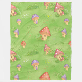 Babydeken met champignons fleece deken