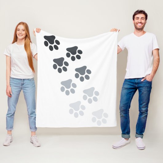 Babydeken - Voetafdruk Fleece Deken (In situ)