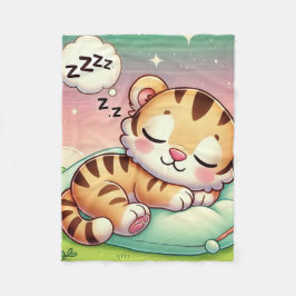Babydieren - Baby Tiger Cub Nursery Decor Fleece Deken