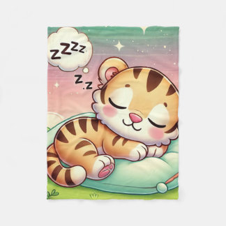 Babydieren - Baby Tiger Cub Nursery Decor Fleece Deken