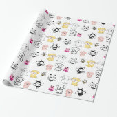 Babydieren Cadeaupapier (Uitgerold)