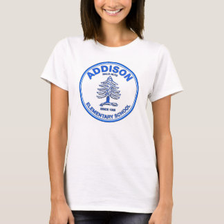 Babydoll T-shirt, blauwe Logo T-shirt
