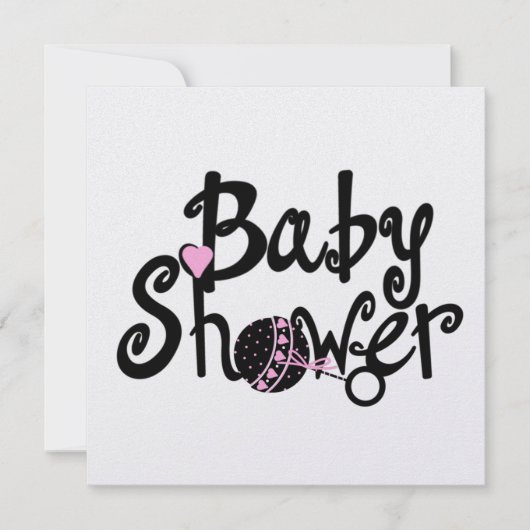 BabydouUitnodiging Kaart (Voorkant)