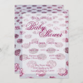 Babyfeest | Roze Stippen Kaart (Voorkant / Achterkant)