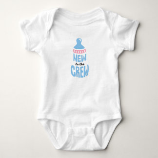 Babyfles Nieuw In De Bemanning Grappige Romper