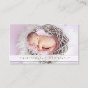 Babyfotografie-overlay pasgeborene visitekaartje