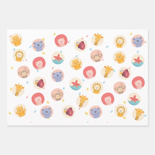 babygirdouche inpakpapier vel (Voorkant)