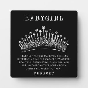 Babygirl - fenomenaal zwart meisje fotoplaat