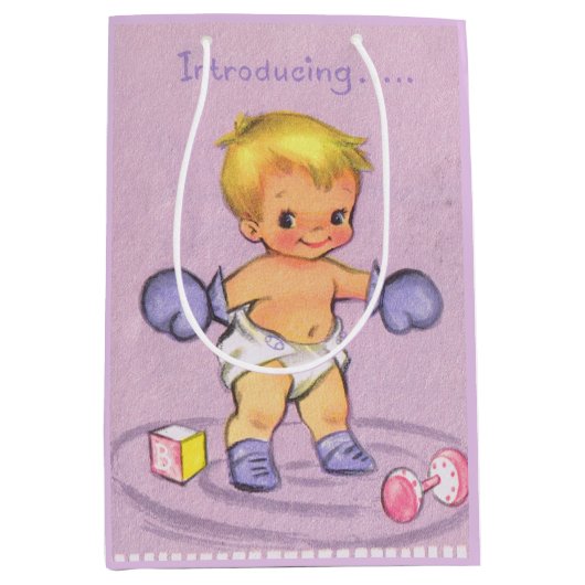 babyjongen medium cadeauzakje (Voorkant)